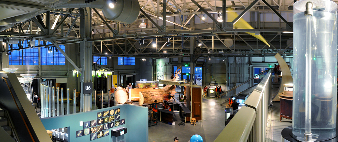 View of the open exhibit floor